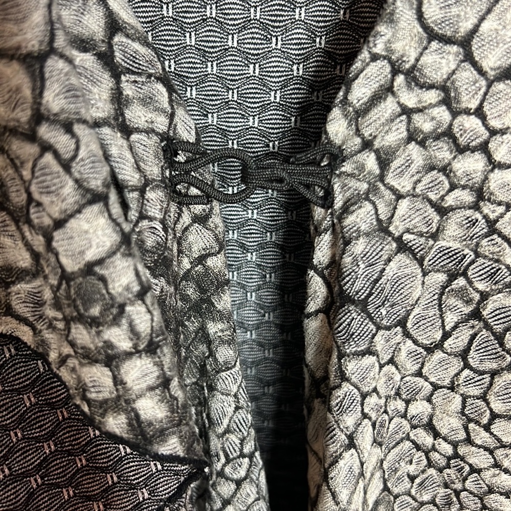 Flutter & Squeak Snake Skin Print Open Front Wate… - image 3